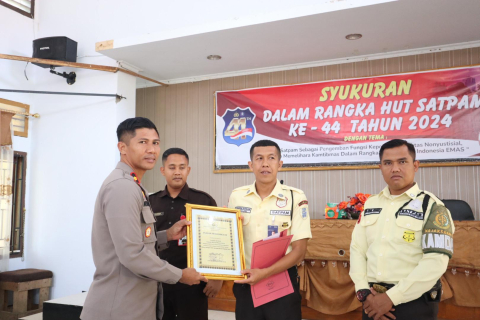 Polres Lebong Gelar Peringatan dan Syukuran HUT Satpam ke-44