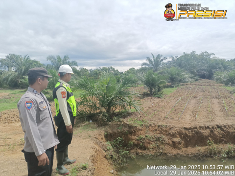 Polsek Pino Raya Lakukan Pemantauan Lahan Ketahanan Pangan di Desa Nanjungan