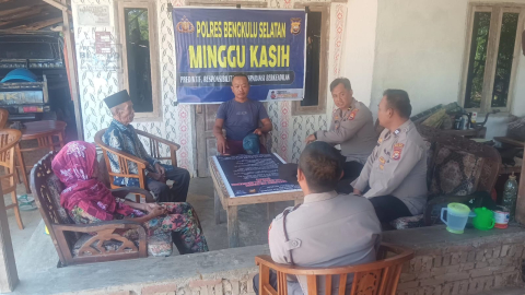 Sat Binmas Polres Bengkulu Selatan Gelar Kegiatan Minggu Kasih, Warga Sampaikan Keluhan Terkait Kamtibmas