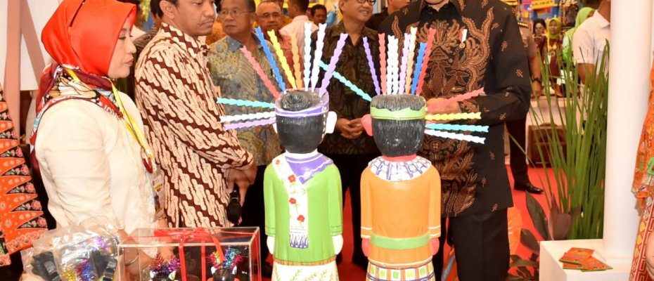 Hari Koperasi Nasional (Harkopnas) Expo di Indonesia Convention Exhibition (ICE) Bumi Serpong Damai (BSD), Tangerang, Banten,