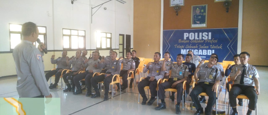 Dit Binmas Polda Bengkulu Lakukan Pendataan, Penertiban dan Pembinaan Serta  Sosialisasi Perpol 1 Tahun 2023 kepada Anggota Satpam Polres Kaur