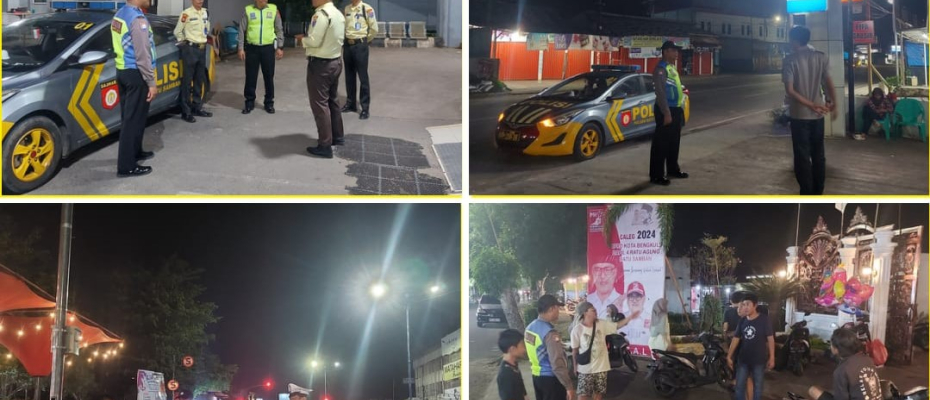 Jaga Keamanan, Personel Polsek Ratu Samban Patroli Keliling