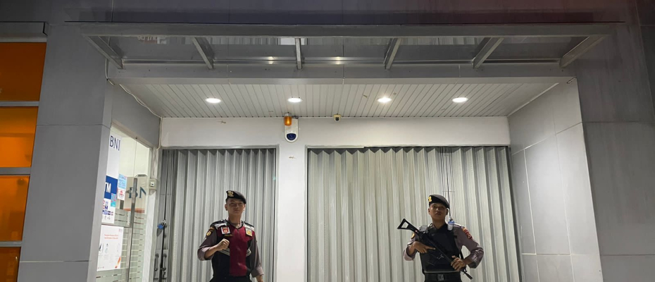 Dini Hari, Personel Sat Samapta Polres Kaur Patroli Cek Objek Vital