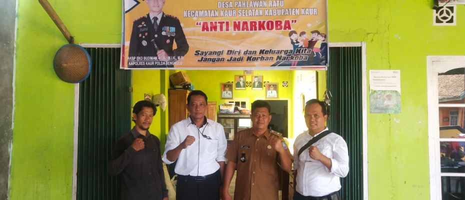 Sat Res Narkoba Polres Kaur Sambang Koordinasi Bentuk Kampung Tangguh Anti Narkoba di Desa Pahlawan Ratu