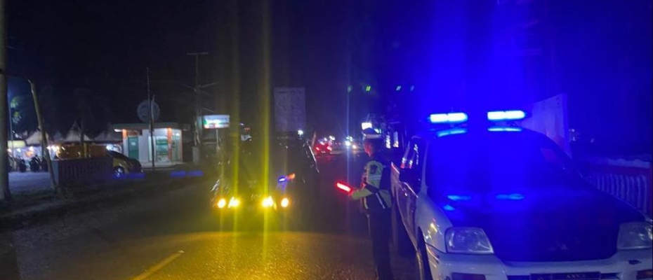 Pantau Arus Lalin, Polres Kaur Patroli di Jalan Lintas 