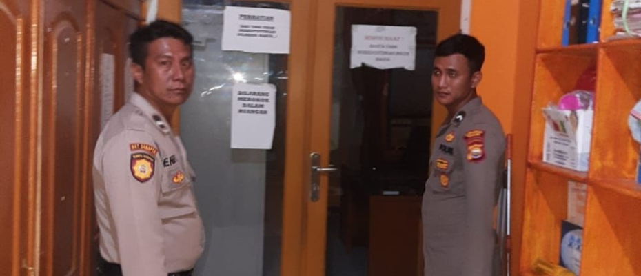 Tingkatkan Kewaspadaan Terhadap Gangguan Kamtibmas, Polres Kaur Patroli di KPUD 
