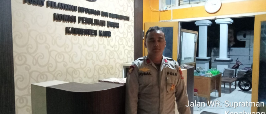 Cegah Gangguan Kmatibmas di Kantor KPUD, Polres Kaur Gelar Patroli