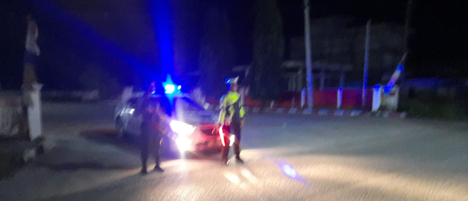 Antisipasi Tindak Pidana, Sat Lantas Polres Kaur Gelar Patroli Blue Light 