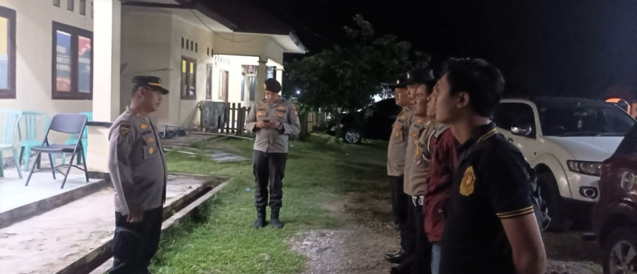 Pengamanan Kampanye Calon DPD RI, Polres Kaur Gelar Apel dan Pengecekan Personel 