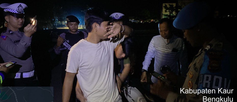 Tingkatkan Pengawasan, Polres Kaur Patroli KRYD  Malam Hari