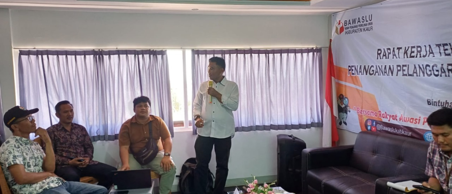 Kasat Reskrim Polres Kaur Ikuti Rapat Kerja Teknis Penanganan Pelanggaran Pemilu Tahun 2024