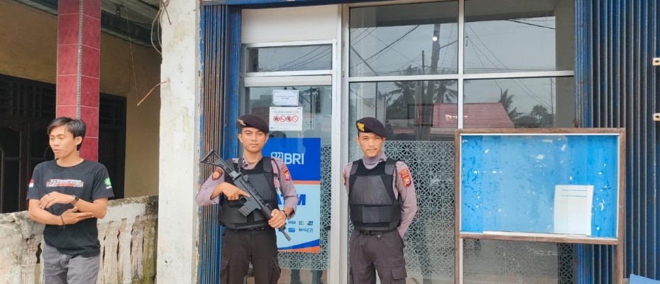 Cek Sitkamtibmas di Objek Vital, Polres Kaur Patroli di ATM 