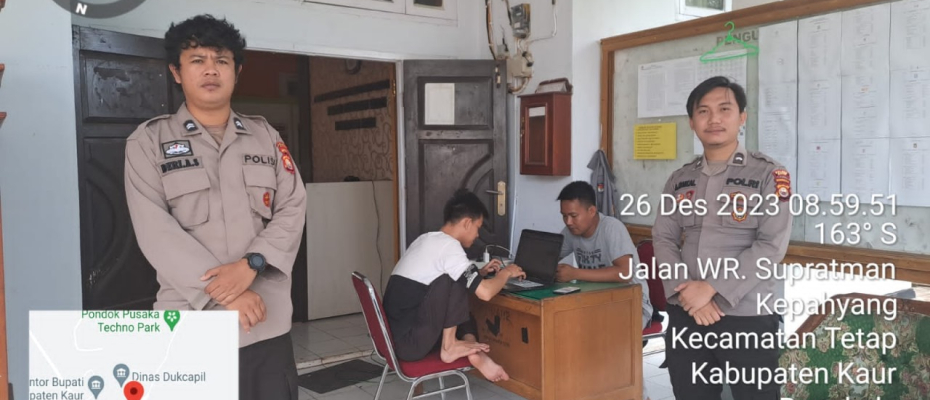 Tingkatkan Sistem Pengamanan di Kantor KPUD, Personel Polres Kaur Gelar Patroli 