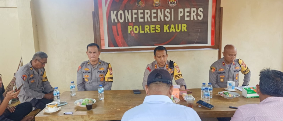 Polres Kaur Melaksanaan Konfrensi Pers Terkait Capaian Kinerja Polres Kaur Tahun 2023
