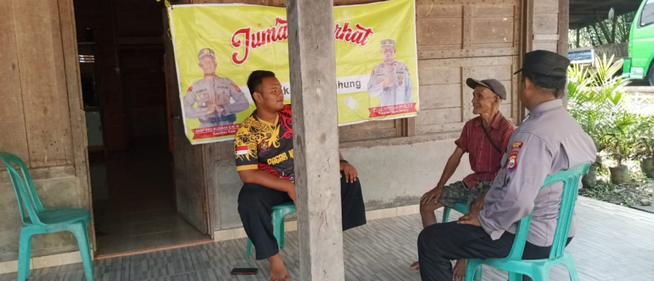 Jumat Curhat Bersama Tokoh Masyarakat, Polsek Muara Sahung Tampung Aspirasi dan Sampaikan Imbaun Kamtibmas