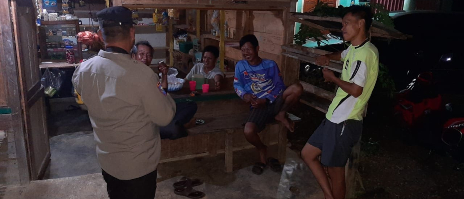 Pengawasan Kamtibmas, Polsek Muara Sahung Patroli KRYD Sampaikan Imbauan Kamtibmas 