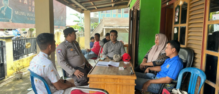 Jelang Pemilu 2024, Polsek Kaur Utara Sambang Sekertariat Panwascam 