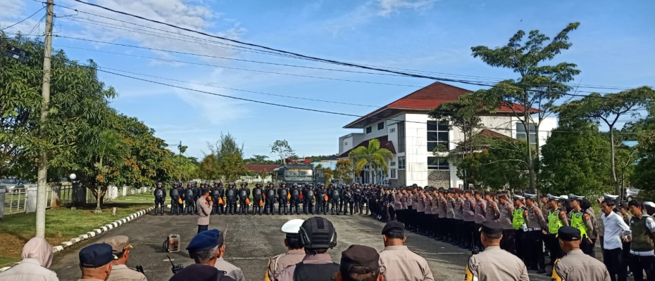 Polres Kaur Gelar Pengamanan Aksi Damai Perkumpulan Petani Sawit Sejahtera