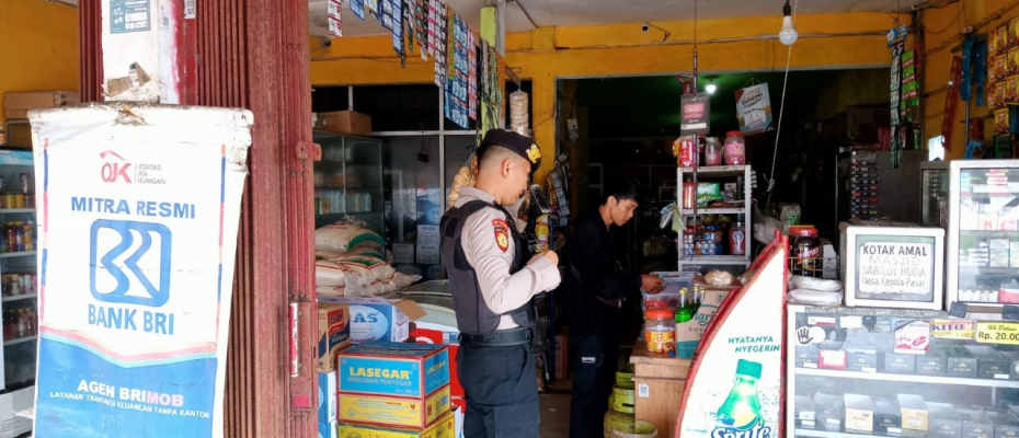 Personel Piket Sat Samapta Polres Kaur Patroli Keliling Pantau Situasi Kamtibmas Jelang Pemilu