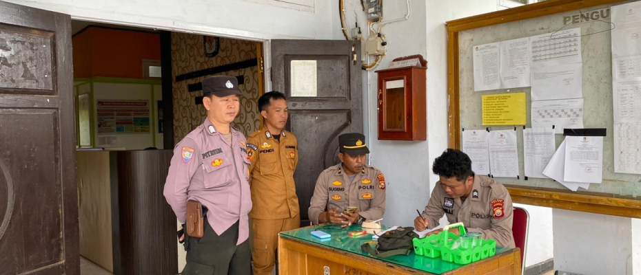 Patroli Dialogis, Polres Kaur Cek Situasi Kamtibmas di Seputaran Kantor KPUD, Kantor Bawaslu, dan Gudang Logistik
