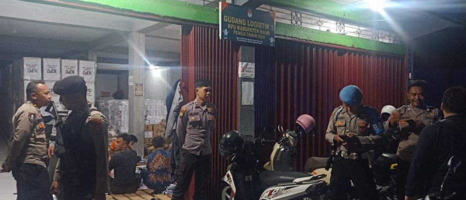 Cipta Kondisi, Polres Kaur Patroli Gabungan di Seputaran Wilkum