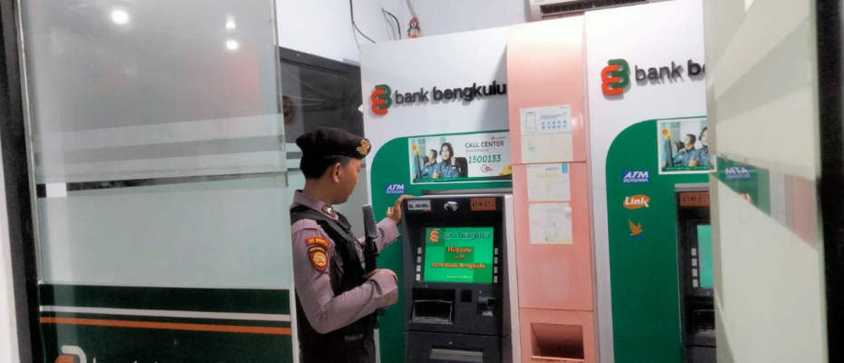 Cek Objek Vital, Polres Kaur Sambang Kamtibmas di ATM 