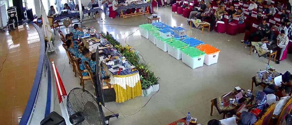 Pengawasan Ketat, Polres Kaur Pasang CCTV di di Lokasi Pleno KPU Kaur 