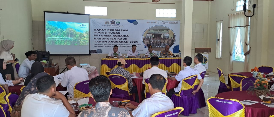 Polres Kaur Hadiri Rapat Koordinasi Gugus Tugas Reforma Agraria Kabupaten Kaur Tahun Anggaran 2024