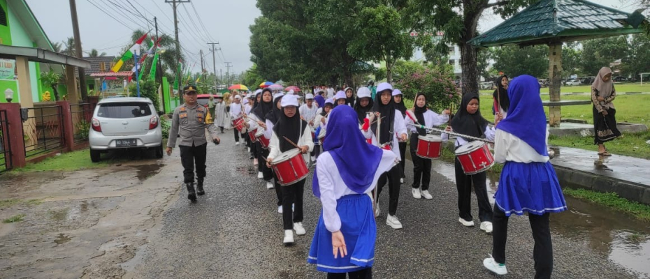 Polres Kaur Lakukan Pengamanan Pawai Sambut Bulan Ramadhan 1445 H