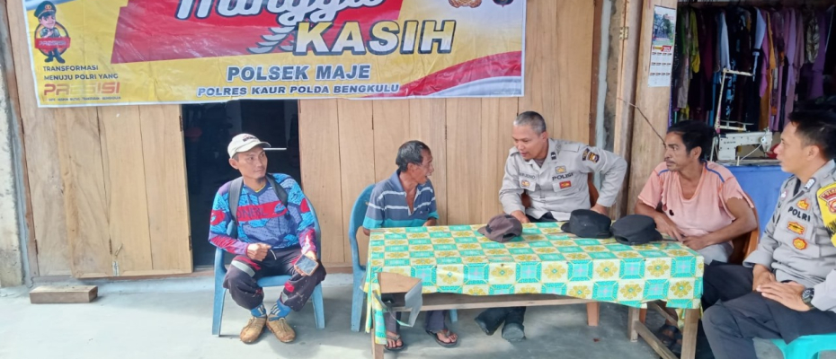 Jalin Komunikasi dan Tampung Aspirasi Serta Informasi dari Warga, Polsek Maje Gelar Minggu Kasih 