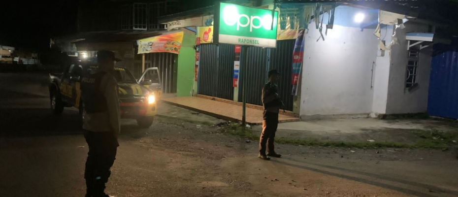 Sambangi Pemukiman Penduduk dan Tempat Rawan Kamtibmas, Polsek Kaur Utara Patroli KRYD, Cegah Tindak Pidana 3C  