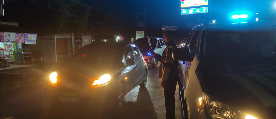 Patroli Blue Light Sat Lantas Polres Kaur Jaga Keamanan dan Kelancaran Lalin