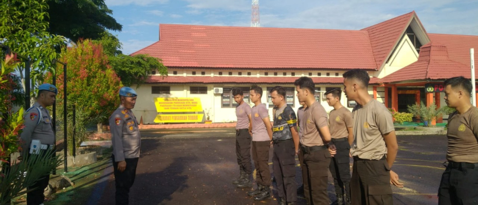 Polres Kaur Berikan Penindakan Fisik Terhadap Personel yang Tidak Melaksanakan Pengamanan Pelantikan Panwascam dan Pelantikan PPS 