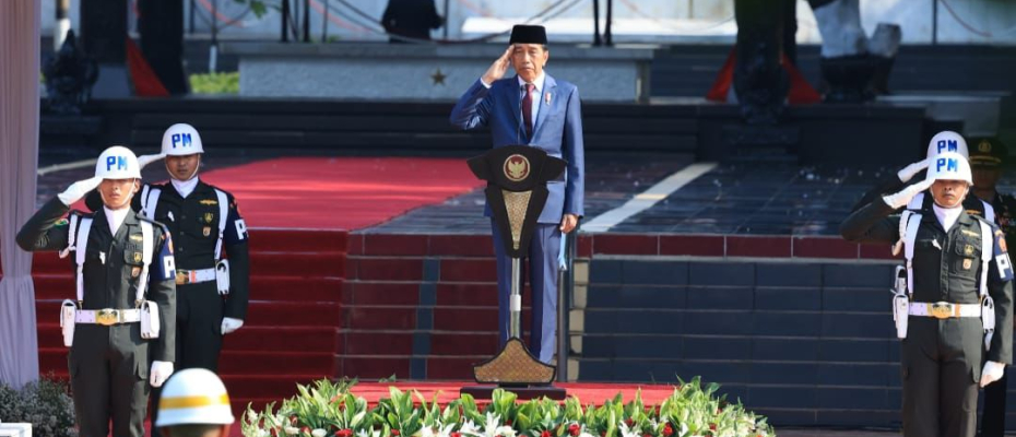 Upacara Peringatan Hari Kesaktian Pancasila di Lubang Buaya, di Pimpin Langsung Presiden Jokowi