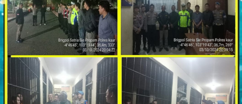 Selalu Siaga, Si Propam Polres Kaur Cek Kelengkapan Anggota yang Melaksanakan Piket Fungsi Yanmas  
