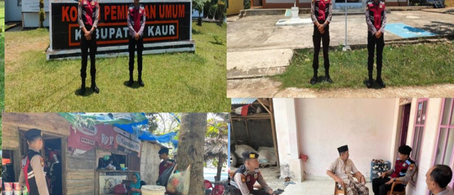 Patroli Rutin, Sat Samapta Polres Kaur Pantau Sitkamtibmas di Seputran Wilkum 