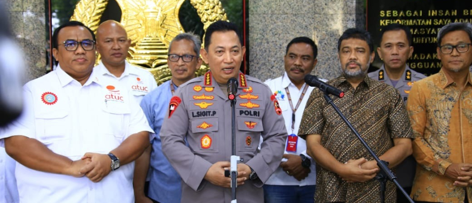 Terima Audiensi Para Buruh, Kapolri Apresiasi Upaya Menjaga Ruang Demokrasi