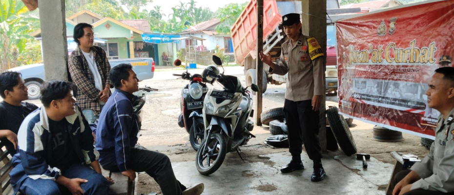 Polsek Padang Ulak Tanding Gelar Jumat Curhat Bersama Bhabinkamtibmas