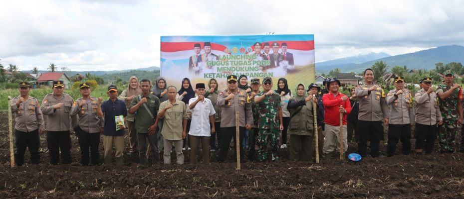 Dukung Program Asta Cita Presiden RI, Polres Kepahiang Laksanakan Launching Gugus Tugas Polri Dalam Mendukung Ketahanan Pangan 