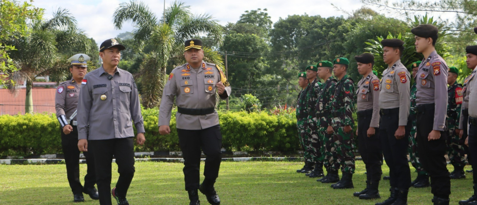 Polres Kepahiang Gelar Apel Operasi Lilin Nala 2024 untuk Amankan Natal dan Tahun Baru