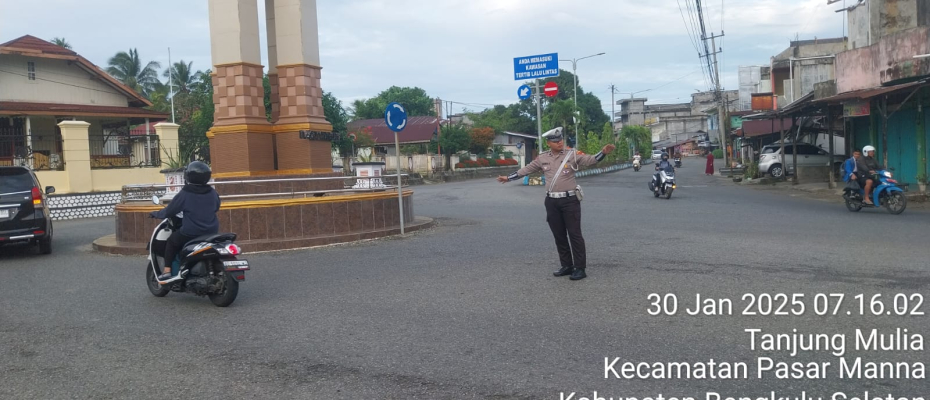 Polres Bengkulu Selatan Gelar Operasi Gatur Lalín untuk Lancarkan Arus Lalu Lintas di Manna