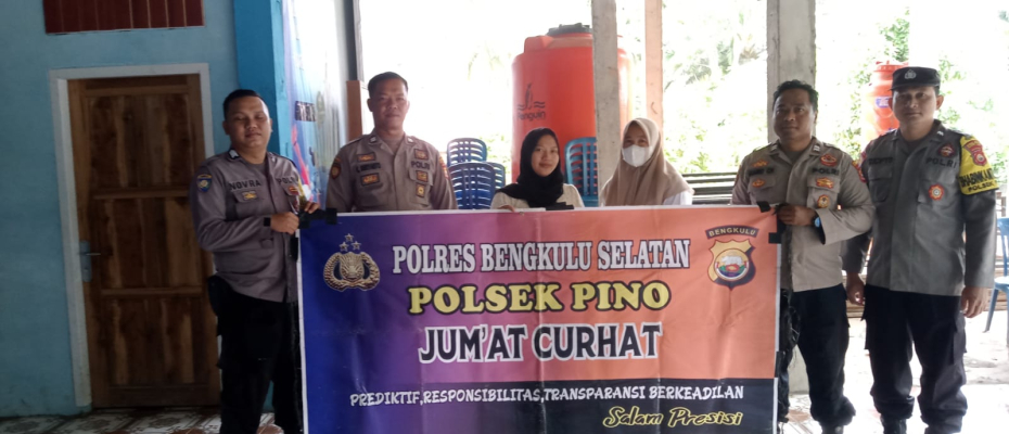 Polsek Pino Polres Bengkulu Selatan lakukan Jumat Curhat, Data keluhan Warga