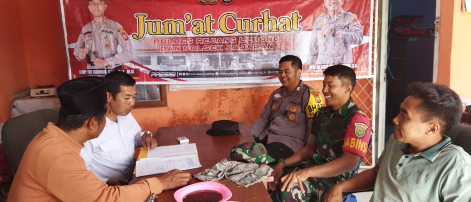 Polsek Sindang Kelingi Gelar "Jumat Curhat" Bersama Masyarakat
