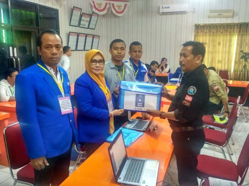 Pendaftaran Bacaleg PAN Kota ke KPU Kota Bengkulu
