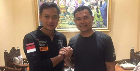 Mayor David Suardi bersama Agus Yudhoyono