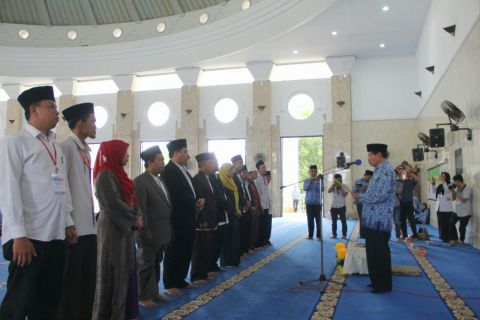 Staf Ahli Gubernur bidang Kemasyarakatan dan Kesra Rusdi Bakar buka Seleksi Musabaqah Tilawatil Qur'an (MTQ) IV Korpri tingkat Provinsi Bengkulu tahun 2018