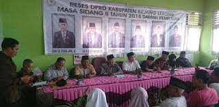 Dewan Perwakilan Rakyat Daerah (DPRD) Kabupaten Rejang Lebong menggelar Reses masa sidang II tahun 2018.
