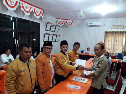 DPC Hanura serahkan data Bacaleg ke KPU Kota Bengkulu