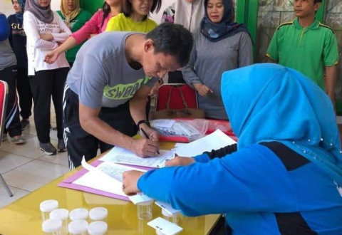 BNNP Tes Urine Pegawai Kejahatan