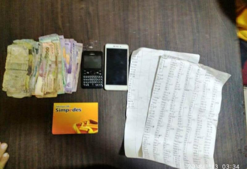 Polsek Tes Tangkap Bandar Judi Togel Online